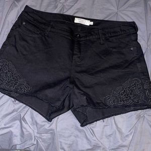 torrid Black Jean Shorts